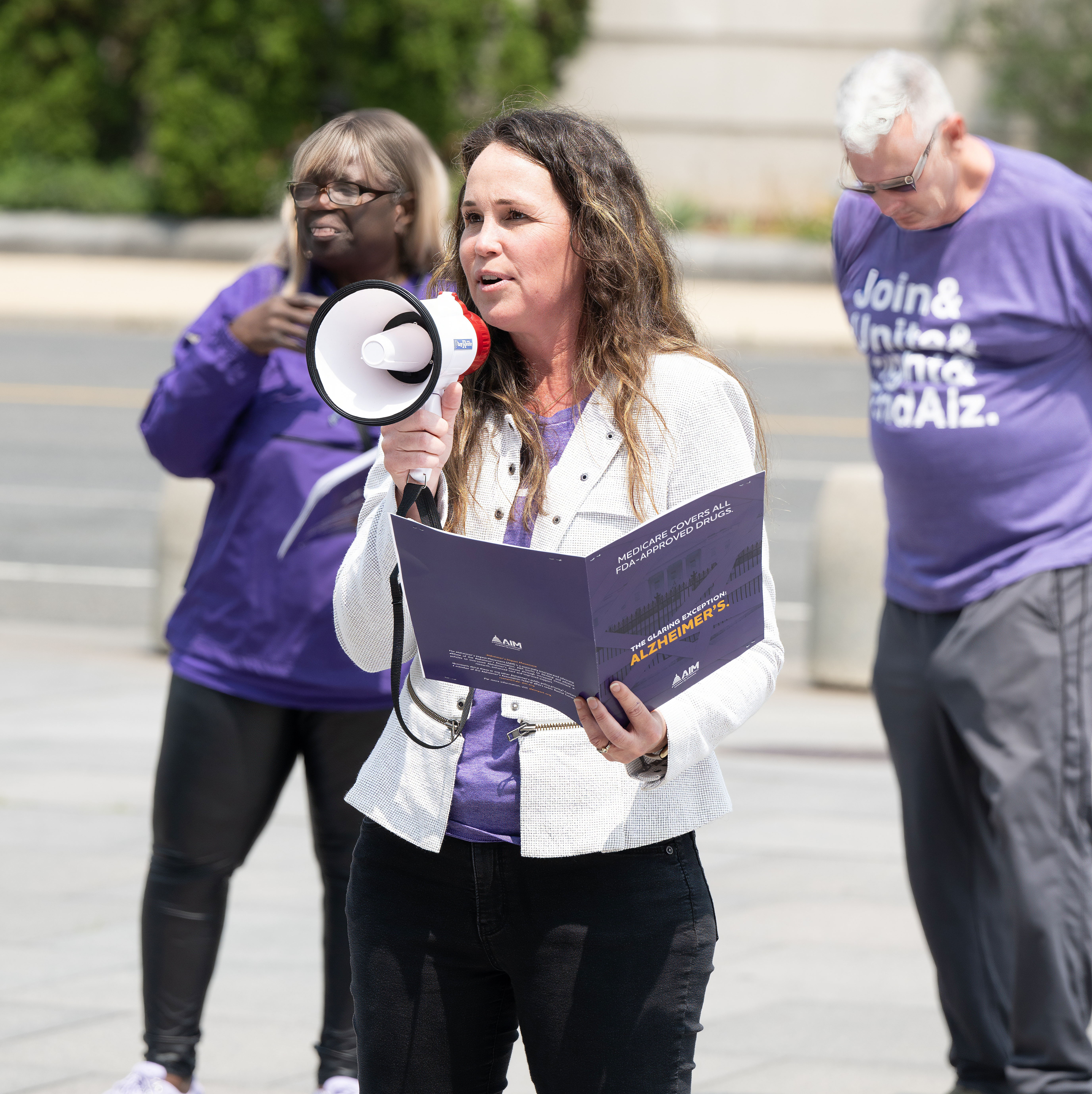 Joanne at DC rally