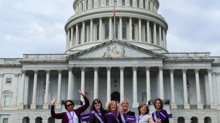 Excited group of advocates